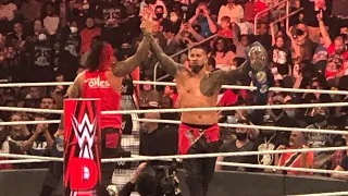 USOs and The New Day put on one of the greatest tag matches of all time at WWE DAY 1.  USO’s retain.