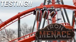 Iron Menace TESTING (4K Testing Footage!)- Dorney Park, Allentown, PA