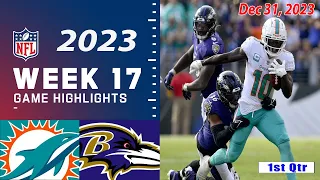 Miami Dolphins vs Baltimore Ravens Week 17 FULL GAME 12/31/23 | NFL Highlights Today