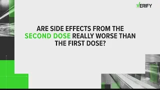 VERIFY: Are COVID-19 vaccine second-dose side effects worse than the first?