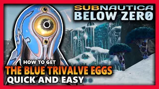 HOW TO GET THE BLUE TRIVALVE EGGS - Subnautica below zero