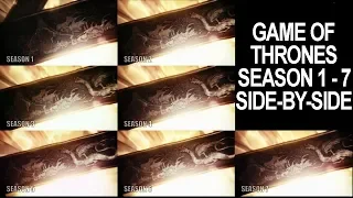Game of Thrones Opening INTRO COMPARISON (All Seasons)