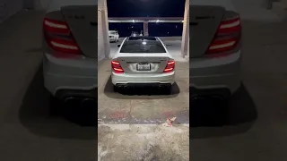 Stock exhaust warm start W204 C63 AMG