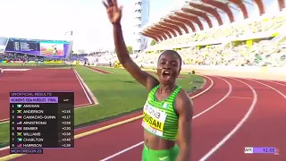 TOBI AMUSAN'S WORLD RECORD MOMENT AT #WORLDATHLETICSCHAMPIONSHIP 2022