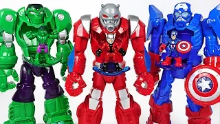 Marvel Ant-Man Mech Armor suit! Crush Thanos, dinosaurs and help Hulk, Spider Man! - DuDuPopTOY