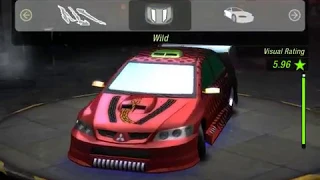 Need for Speed Underground 2 Mitsubishi Lancer Evolution VIII tuning