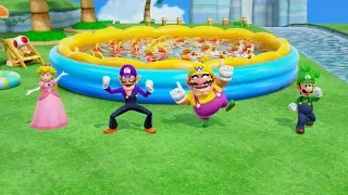 Super Mario Party River Survival #2 Peach, Waluigi, Wario, Luigi