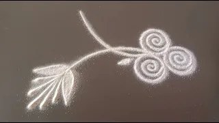 daily use rangoli || rangoli || rangoli design || rangoli kolam || muggulu || freehand rangoli