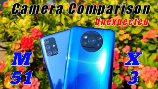 Samsung M51 vs Poco X3 camera comparison | m51 vs x3 camera test |