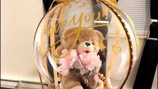 How  To Secure A Stuffed Animal Inside Of A Bobo Balloon/ Selling Gift Baskets