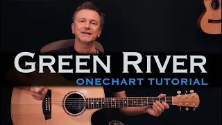 Green River CCR guitar lesson tutorial [free tab]