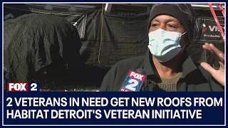 2 veterans in need get new roofs from Habitat Detroit's Veteran Initiative