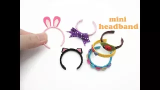 DIY Miniature Doll Mini Headband - Very Easy!