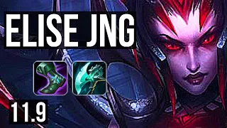 ELISE vs OLAF (JUNGLE) | 11/1/5, 1.6M mastery, Legendary, 500+ games | KR Challenger | v11.9