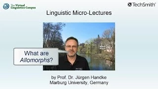 MOR_013 - Linguistic Micro-Lectures: Allomorphs