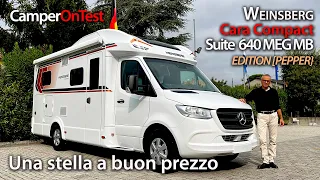 Weinsberg CaraCompact Suite 640 MEG MB Edition Pepper: semintegrale su Mercedes con ottima dotazione