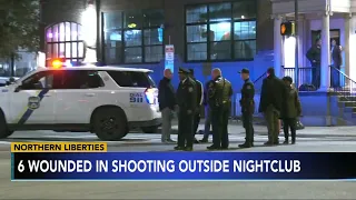 6 people shot outside nightclub, police say