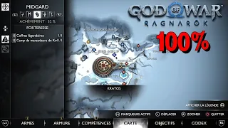 FORTERESSE / TOUS LES COLLECTIBLES / CORBEAUX / COFFRES .. MIDGARD - GOD OF WAR RAGNAROK