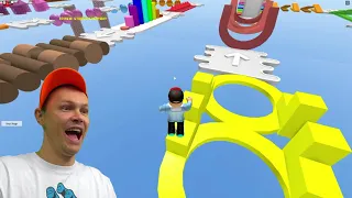 Легкий но классный паркур Easy parkour Obby 200 уровней