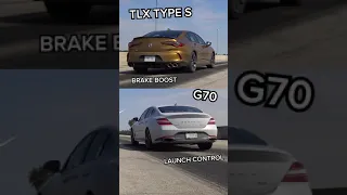 Acura TLX Type S vs Genesis G70 DRAG RACE