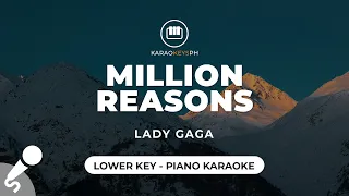 Million Reasons - Lady Gaga (Lower Key - Piano Karaoke)