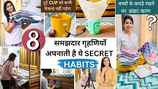 8 SECRET Habits for HOUSE WIFE to stay PRODUCTIVE | Brilliant HOME MAKING TIPS | PRODUCTIVE ROUTINE