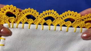 Cómo tejer una Orilla para mantel de recuerdos  Boda Bautizo ❤️# 320