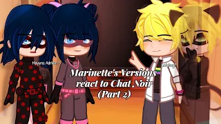 (MLB) LADYBUG'S VERSIONS REACT TO CAT NOIR {PART 2}