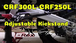 T Rex Racing Adjustable Kickstand Honda CRF300L CRF250L & Rally Install Review