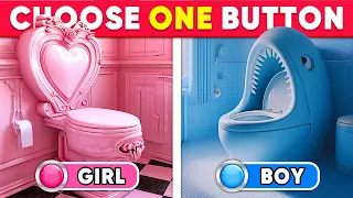 Choose One Button! GIRL or BOY Edition 🟥🟦 Quiz Kingdom