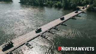 Hundreds of US & UK Armored Vehicles Cross Polish River 🇵🇱🇺🇸🇬🇧