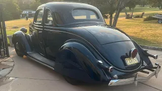 1936 ford tail dragger.  Rust repair and frame notch install.