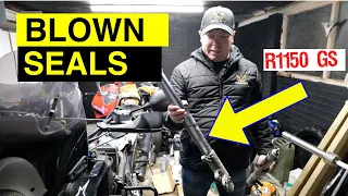 BMW R1150 GS Suspension Service | Rebuilding the fork stanchion on an Oilhead BMW.