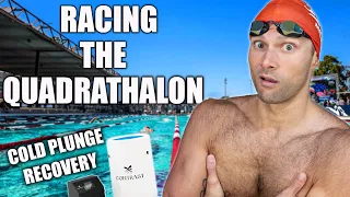 Swimming the QUADRATHALON + COLD PLUNGE Challenge