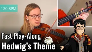 How To Play Harry Potter Theme Song - Hedwig’s Theme | FAST PLAY-ALONG | Easy Violin Tutorial