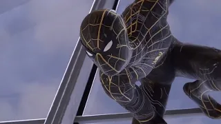 Tom Holland Spider-Man vs Kingpin No Way Home Black and Gold Suit Marvel's Spider-Man Remastered PS5