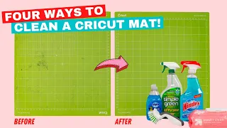 How to Clean a Cricut Mat: We Tested FOUR Methods! What Worked Best?!