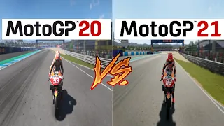 MotoGP 20 vs MotoGP 21| PC Direct Comparison