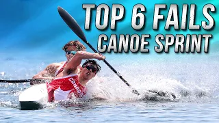 TOP 6 FAILS Canoe Kayak Sprint - 6 нелепых ситуаций в гребле на байдарках и каноэ