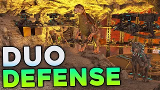 How a 10,000 Hour DUO Defends against an Alpha Tribe! - ARK PvP