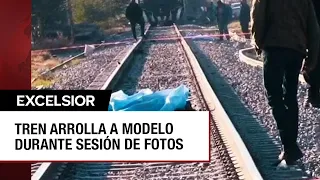 Muere modelo venezolana en Jalisco al ser arrollada por un tren en sesión de fotos