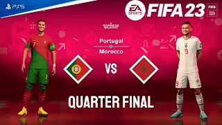 Portugal Vs Morocco Fifa World Cup Quarter Final | Ronaldo Master Class☠️| 4K60FPS | FIFA-23