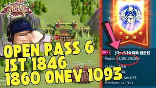 LIVE OPEN PASS 6 KVK 1860 OneV vs 1093 | JST vs 1846 | MOCOTE FLEISCH Rise Of Kingdoms ROK Indonesia