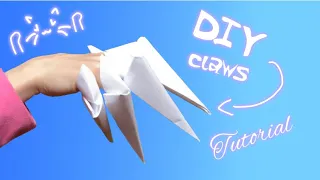 How to make DIY paper dragon claws || tutorial |