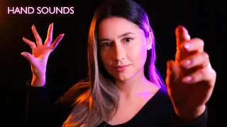 ASMR HAND SOUNDS and MOVEMENTS ✨1 hour of ASMR for sleep with mouth sounds and plucking movements