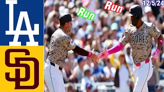 Los Angeles Dodgers vs San Diego Padres Game Highlights May 12, 2024  | MLB Season 2024
