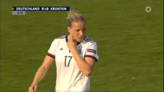 Frauenfussball EM 2017 Qualifikation Deutschland Kroatien 1 Halbzeit