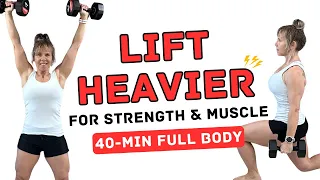 40 min FULL BODY STRENGTH Dumbbell Workout