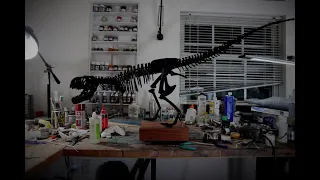 Building and Painting a MASSIVE T-Rex skeleton kit