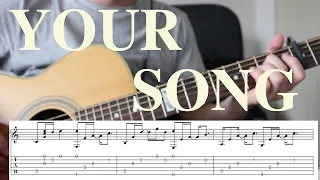 【Your Song】Elton John/Solo guitar arrangement with tab